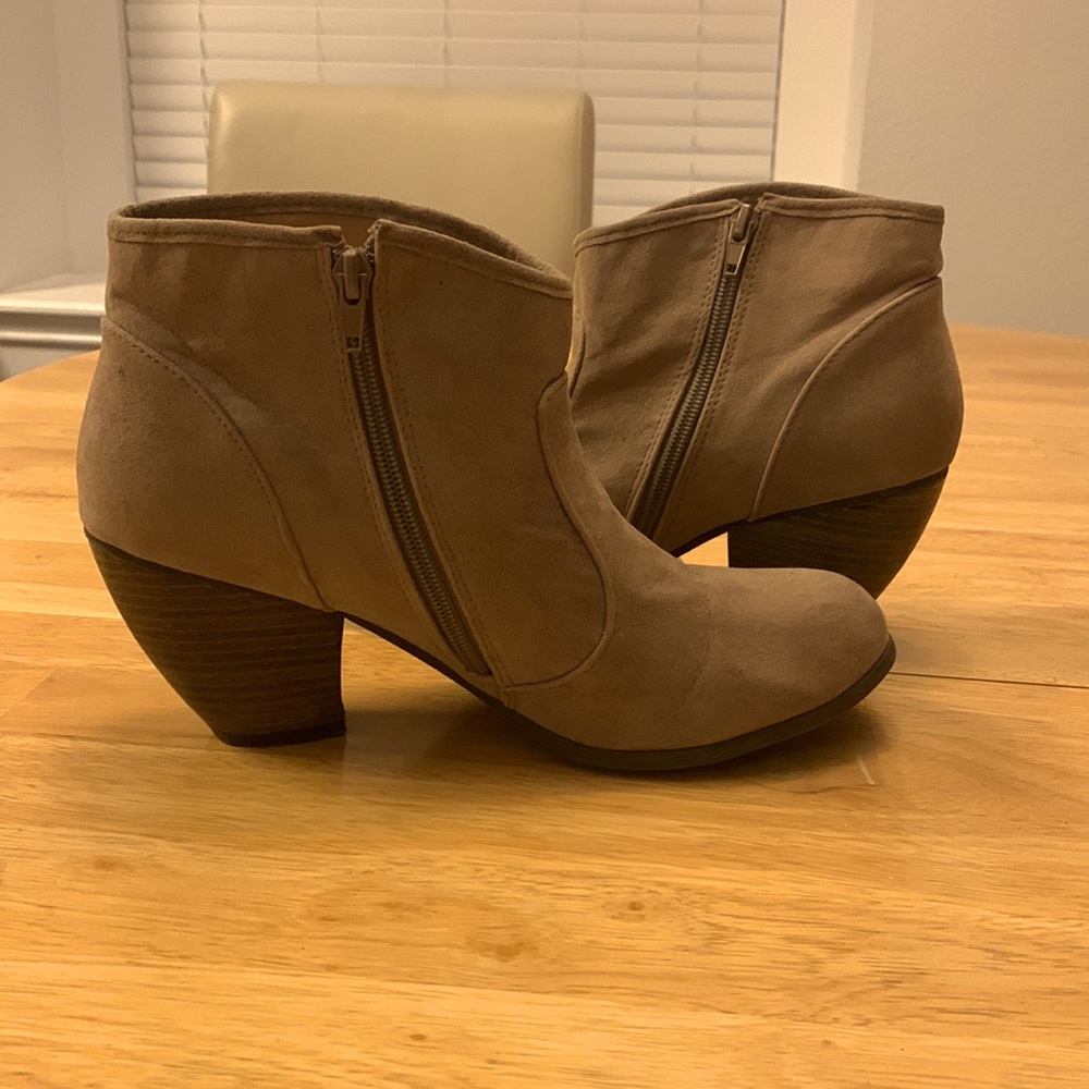 Tan ankle boots